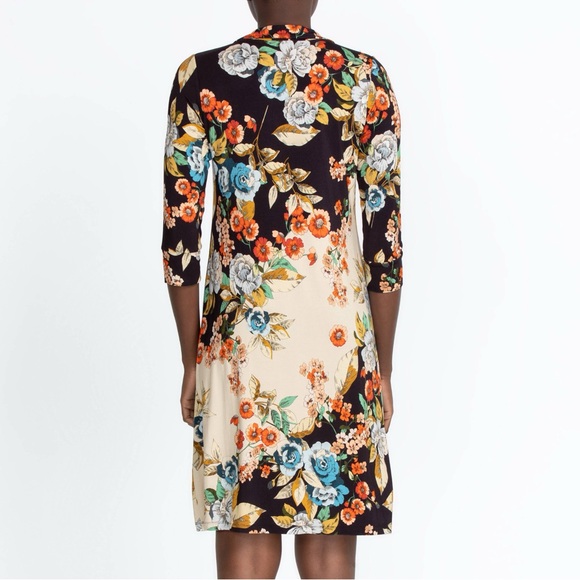 Johnny Was Floral Emma Rose Polo Tunic Dress Size Medium - Picture 4 of 11